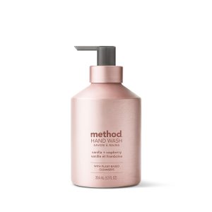 gel hand wash - vanilla + raspberry, 12 fl oz