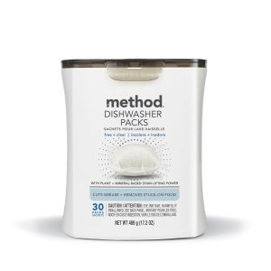 dishwasher packs - free + clear, 30 ct