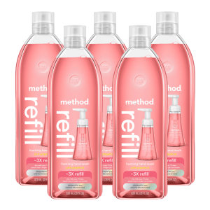 pink grapefruit foaming hand wash refill 5-count bundle, 140 oz