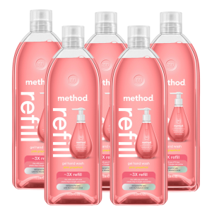 pink grapefruit gel hand wash refill 5-count bundle, 170 fl oz