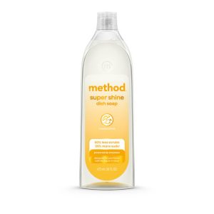 super shine liquid dish soap - coastal citron, 16 fl oz